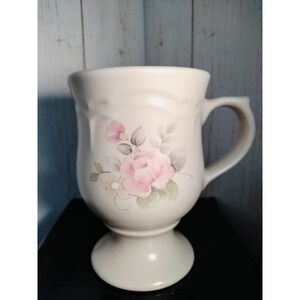 Pfaltzgraff Vintage Tea Rose Pedestal Coffee Mug 10 oz 1970's REPLACEMENT PIECE